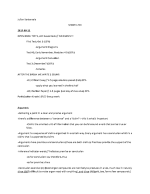 ARS method - lecture 4 notes - Evaluating arguments with ARS method ...