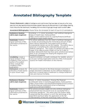 bibliography thesis statement example