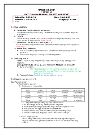 Filipino 10 Q3 M1L1 Mitolohiya - 10 Filipino Ikatlong Markahan Modyul 1 ...