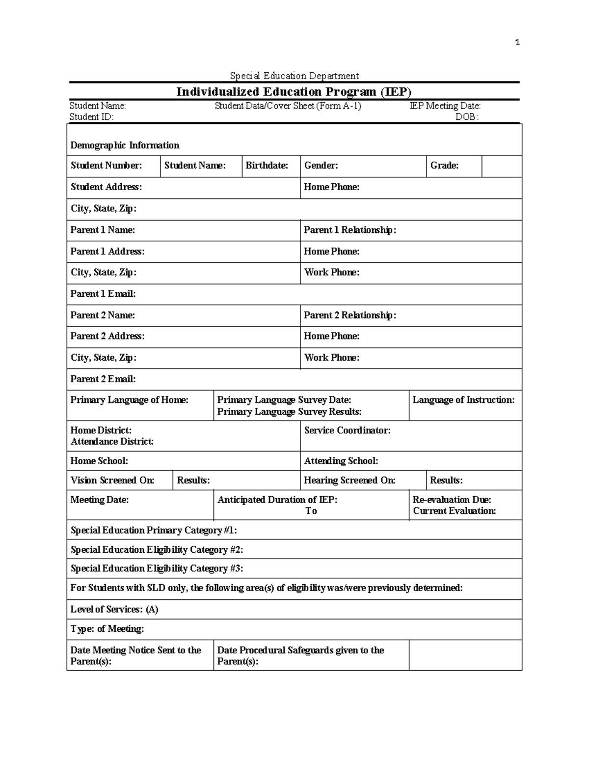 SPD-510 RS T4-Mock IEP - spd 510 - Special Education Department ...
