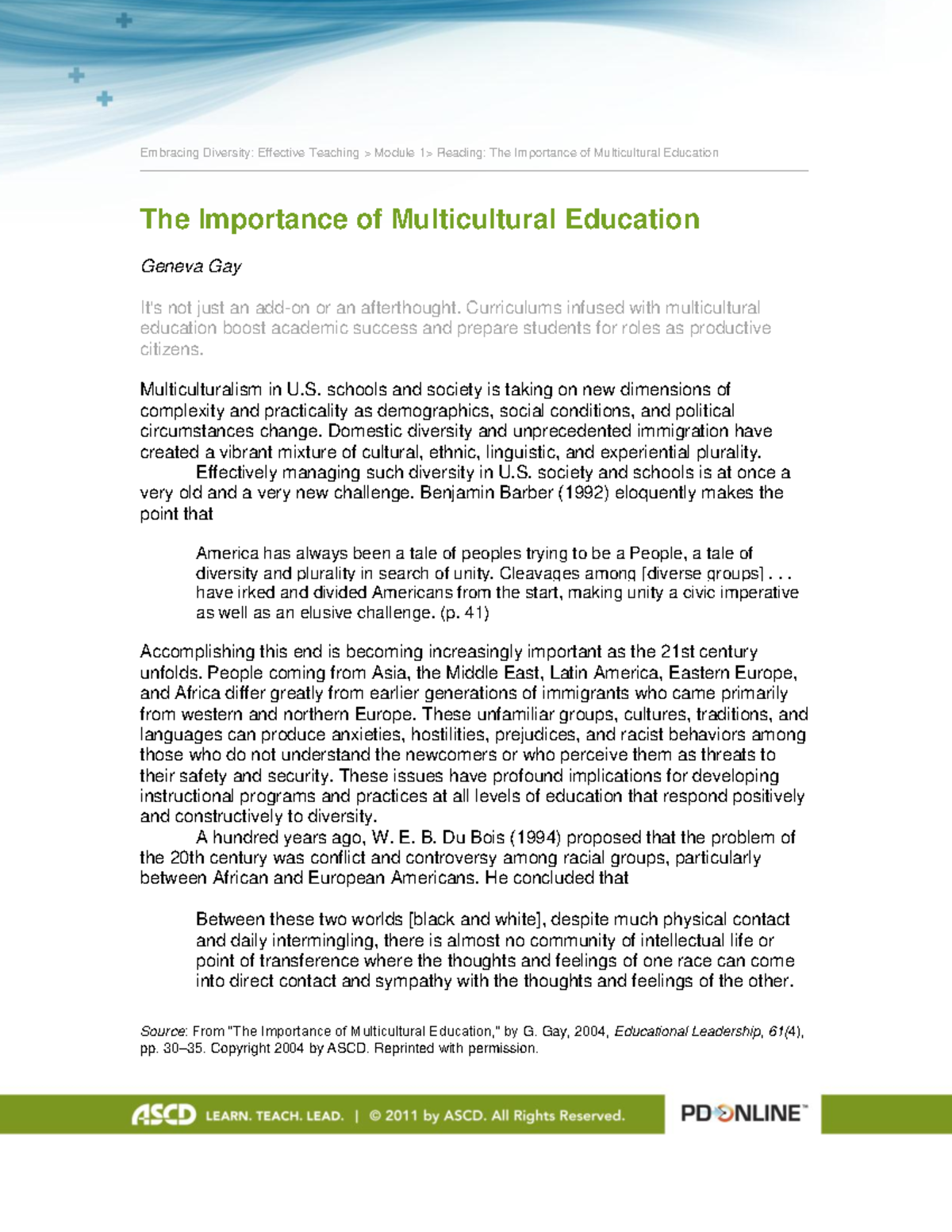 write a brief note on the importance of multicultural education