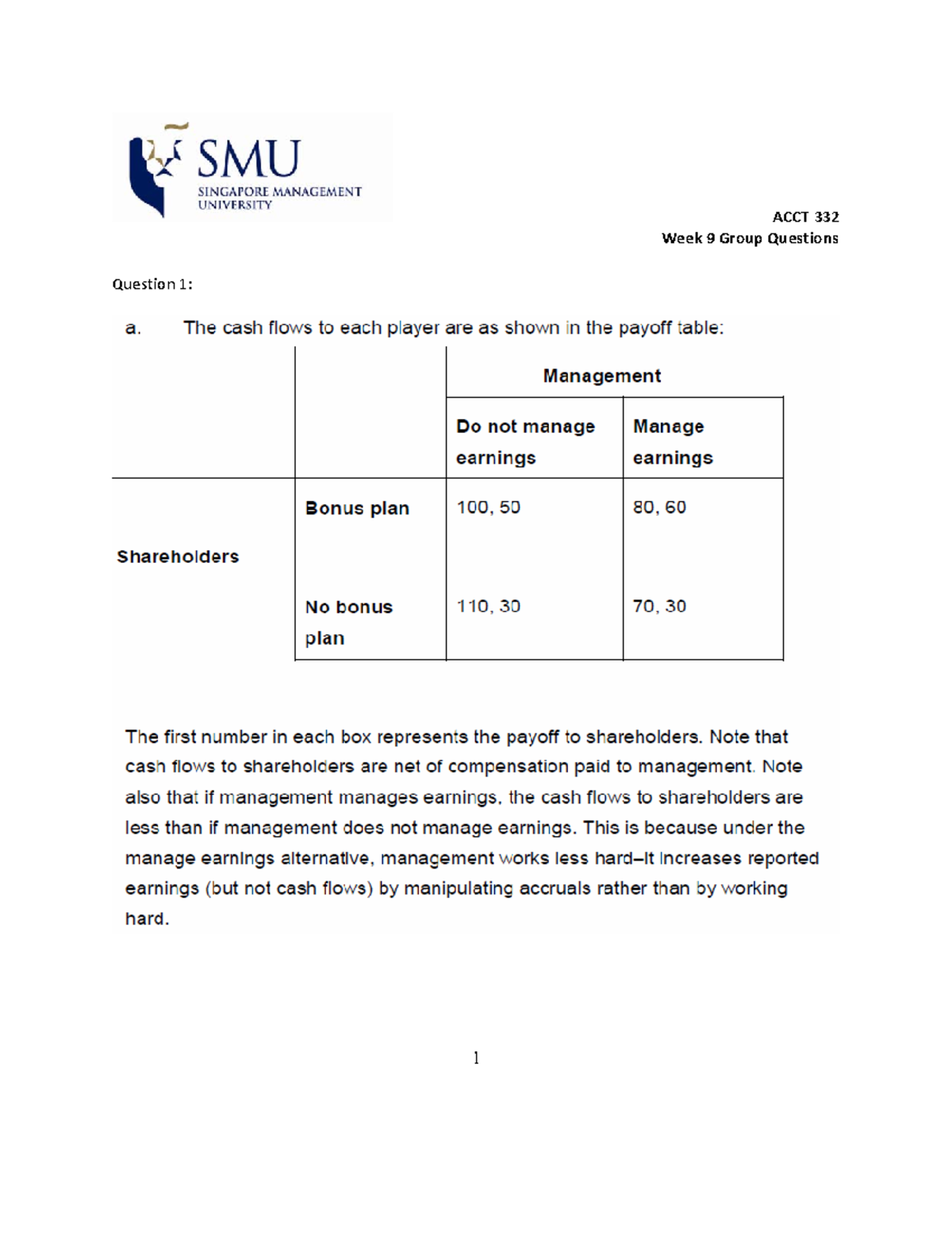Week 9 Group Exercise Solutions - - Studocu