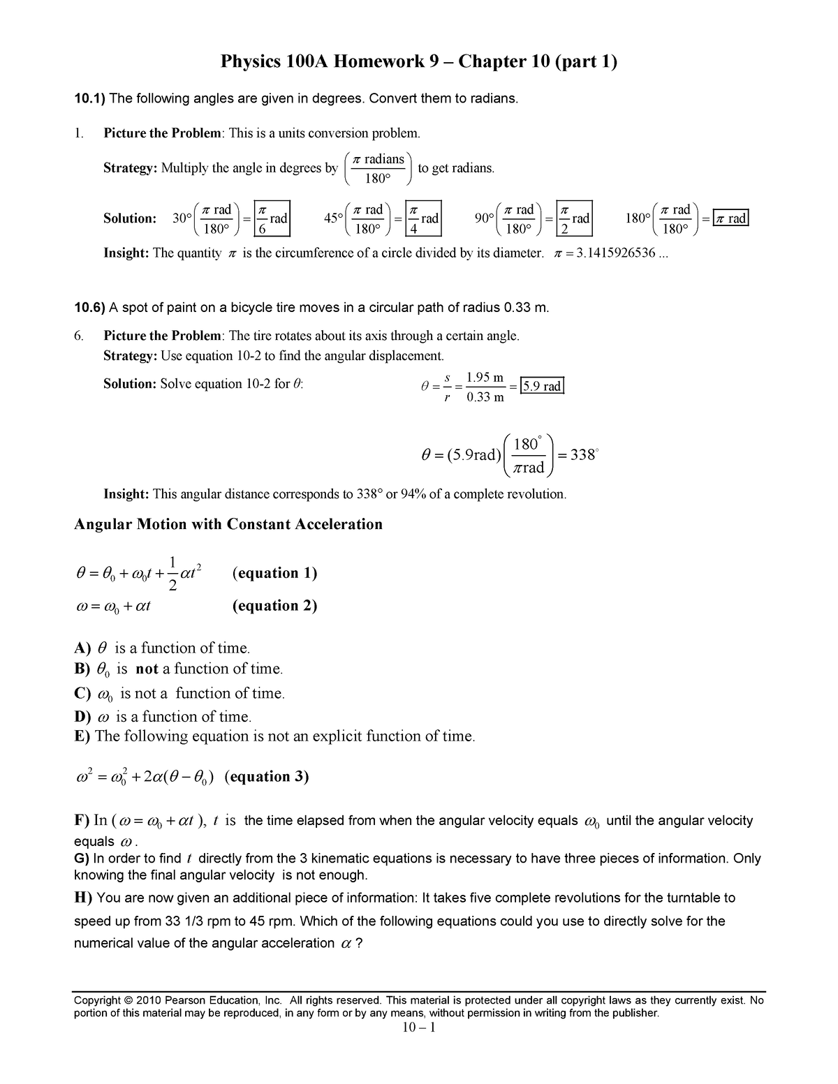 Hw9-chp10-1 Home Work Chapter 10 Question - Physics 100A Homework 9 ...