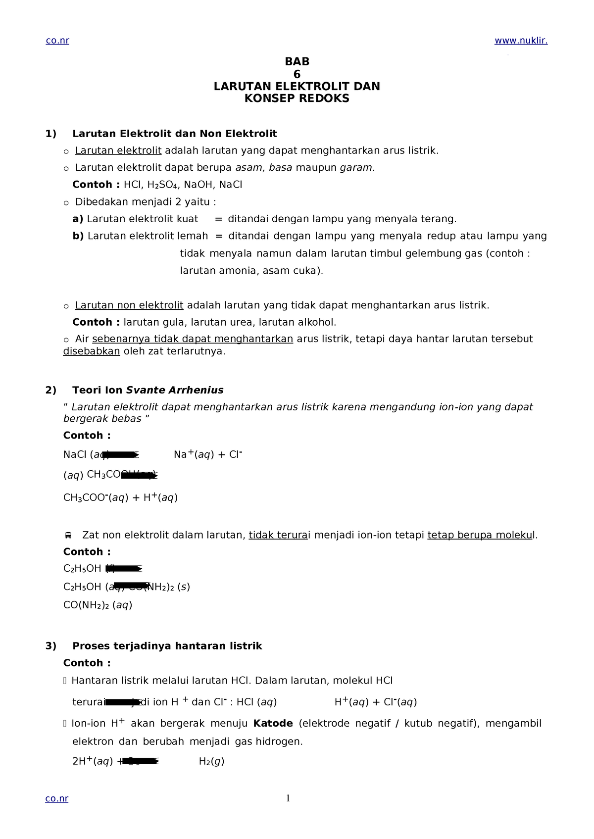 Materi Kimia Kelas X Bab 6 - Co Nuklir. Co Co 1 BAB 6 LARUTAN ...