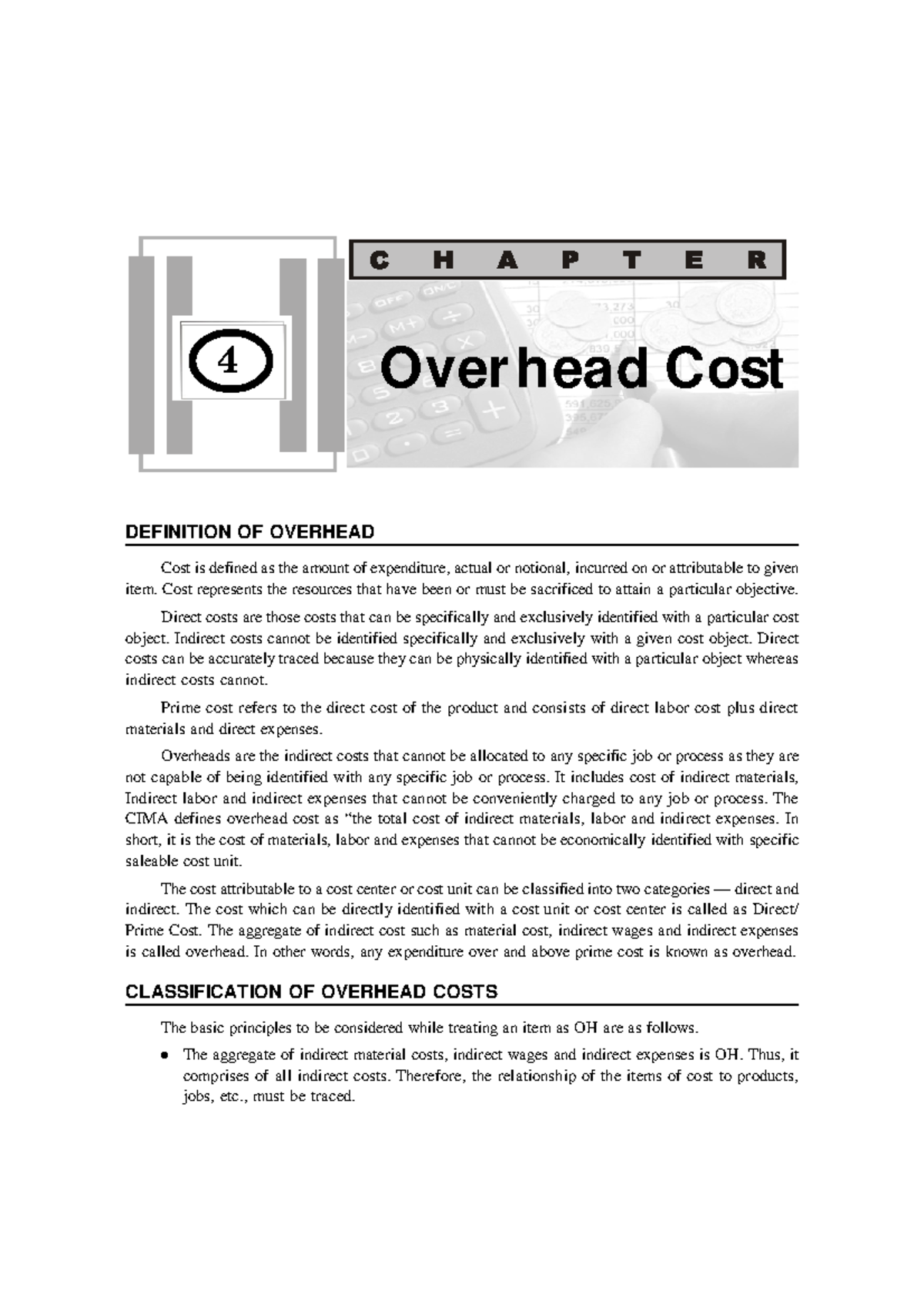 Overheads Costing - 104 Cost Accounting DEFINITION OF OVERHEAD Cost Is ...