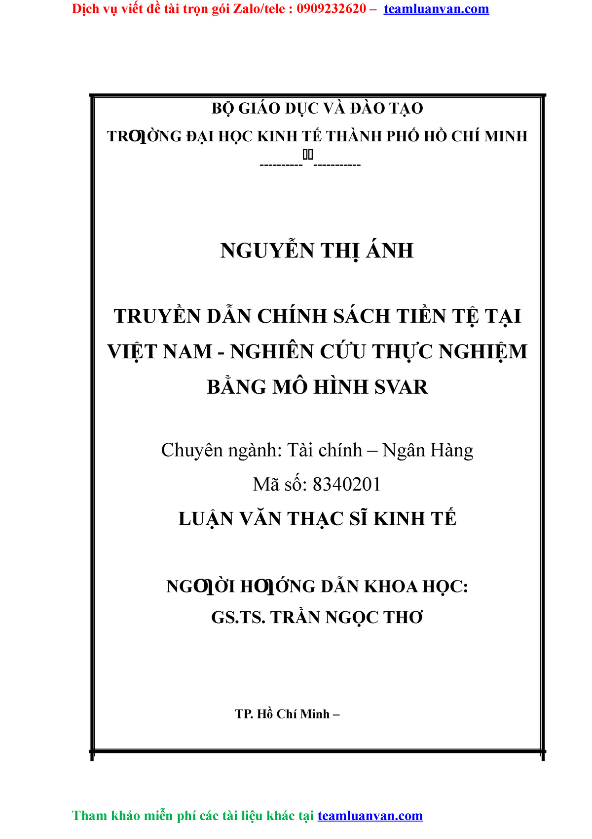 MÔ HÌNH TIỀN tệ một mô HÌNH xác ĐỊNH tỷ GIÁ GIẢN đơn