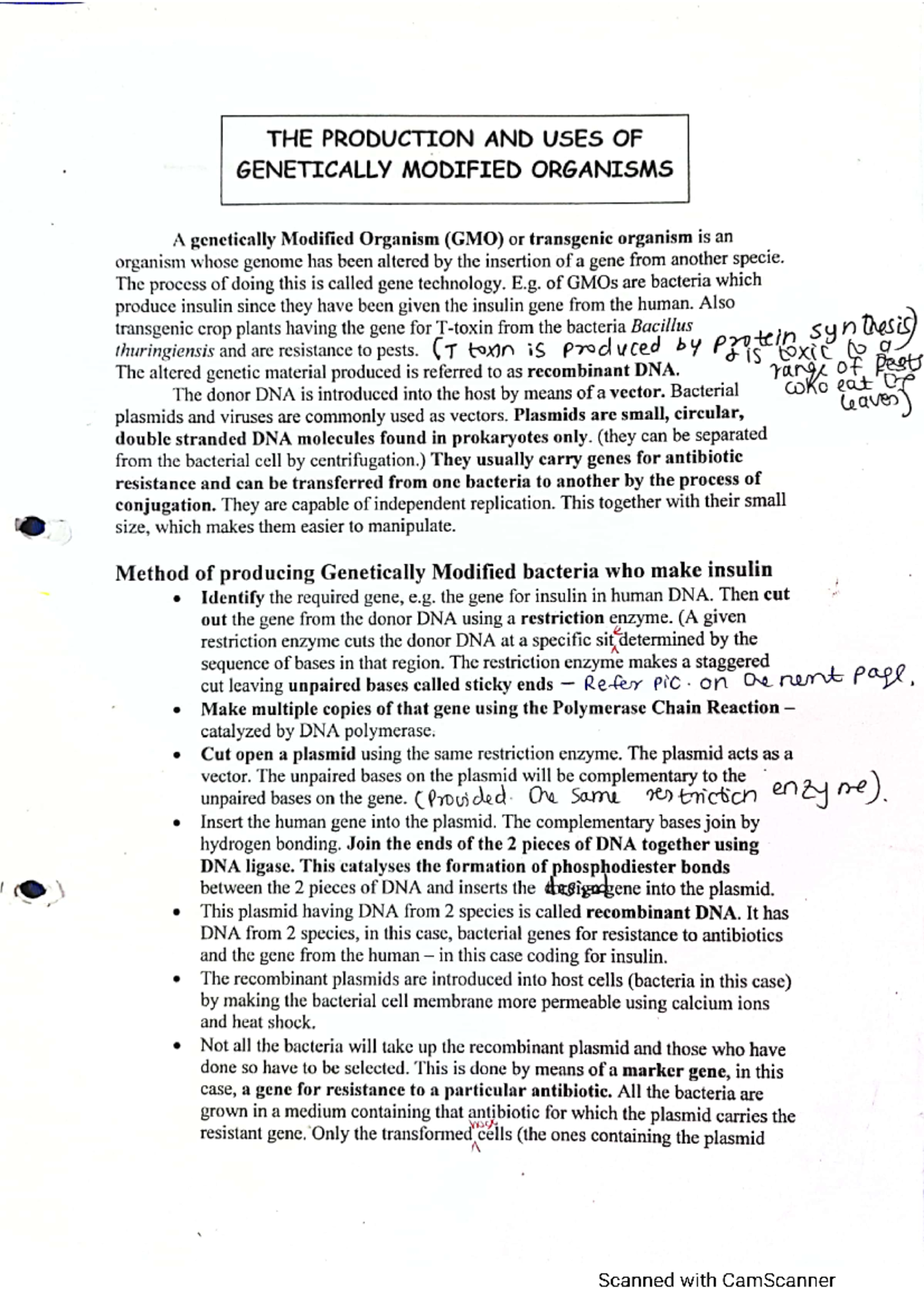 Genetic Modification Note Studocu Genetic Modification Note Studocu