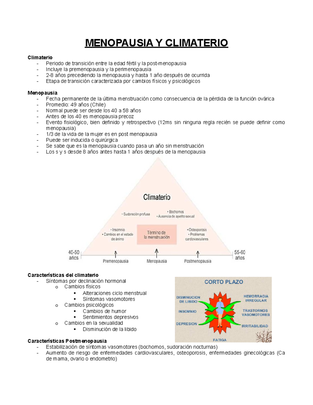 ciclo de la menopausia