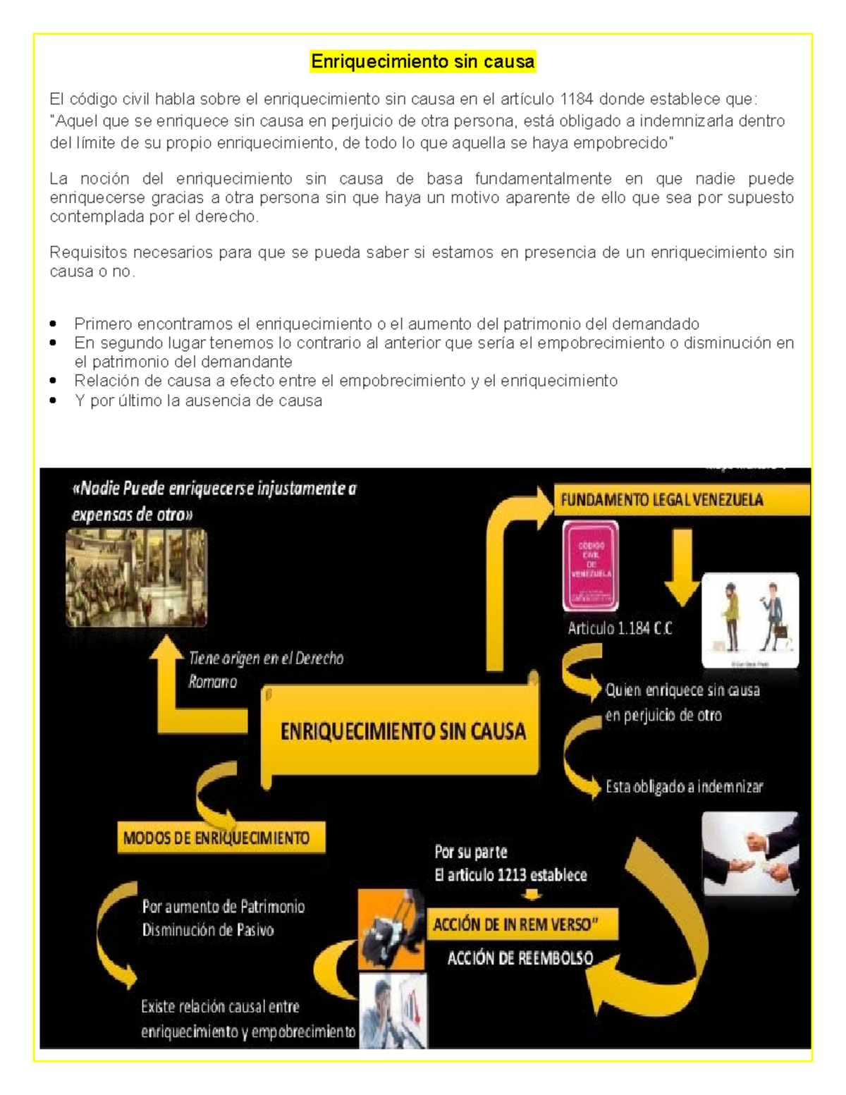 Enriquecimiento Sin Causa Obligaciones Civil 5 - Enriquecimiento Sin ...