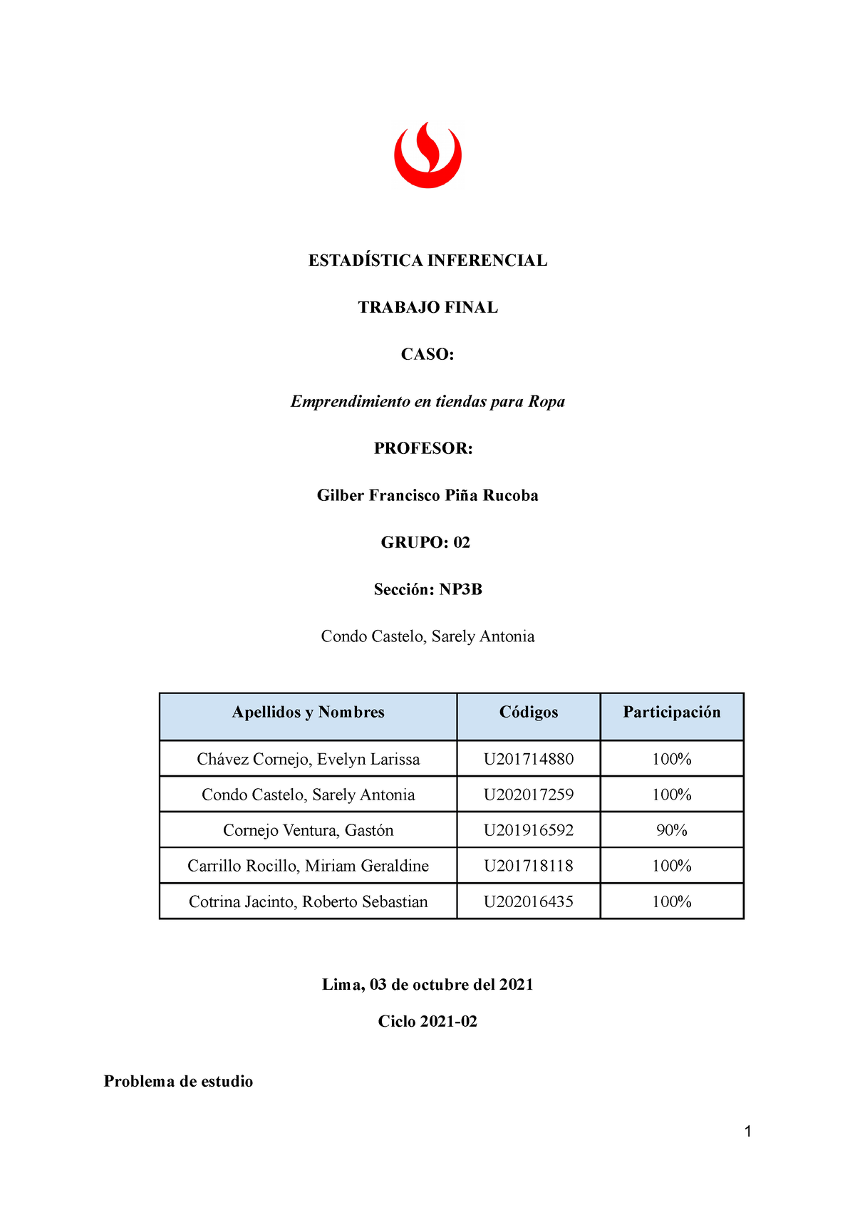 Trabajo Final Estadística Inferencial - Estadistica Inferencial - UPC ...