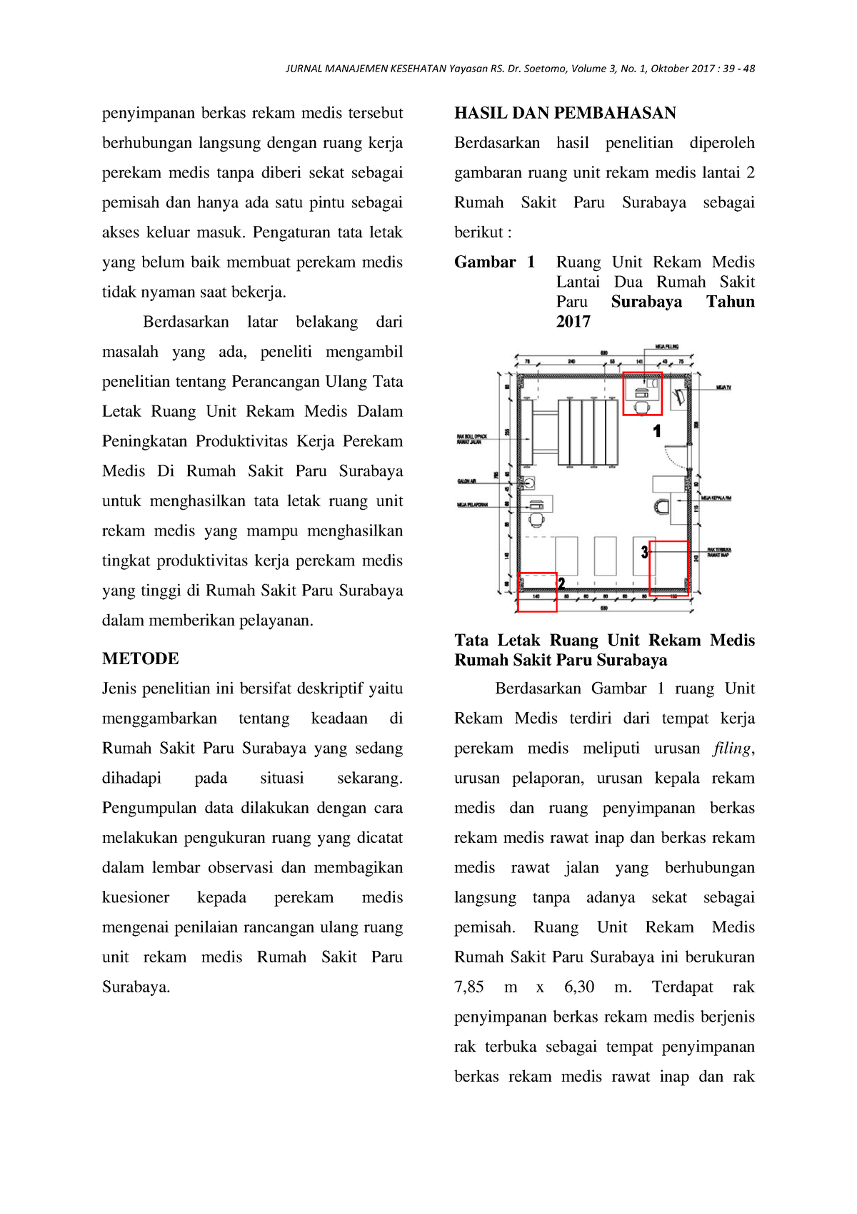 258421 Perancangan Ulang Tata Letak Ruang Unit D32fbd84 3 - JURNAL ...