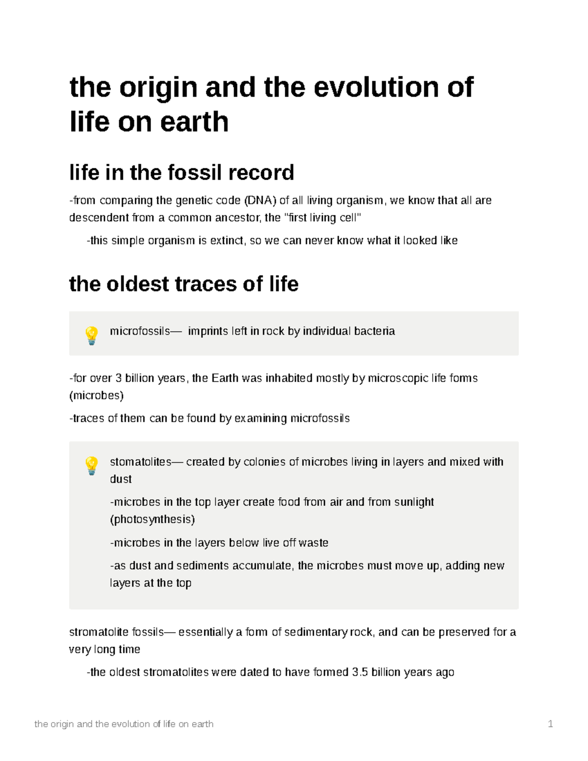 the-origin-and-the-evolution-of-life-on-earth-the-origin-and-the