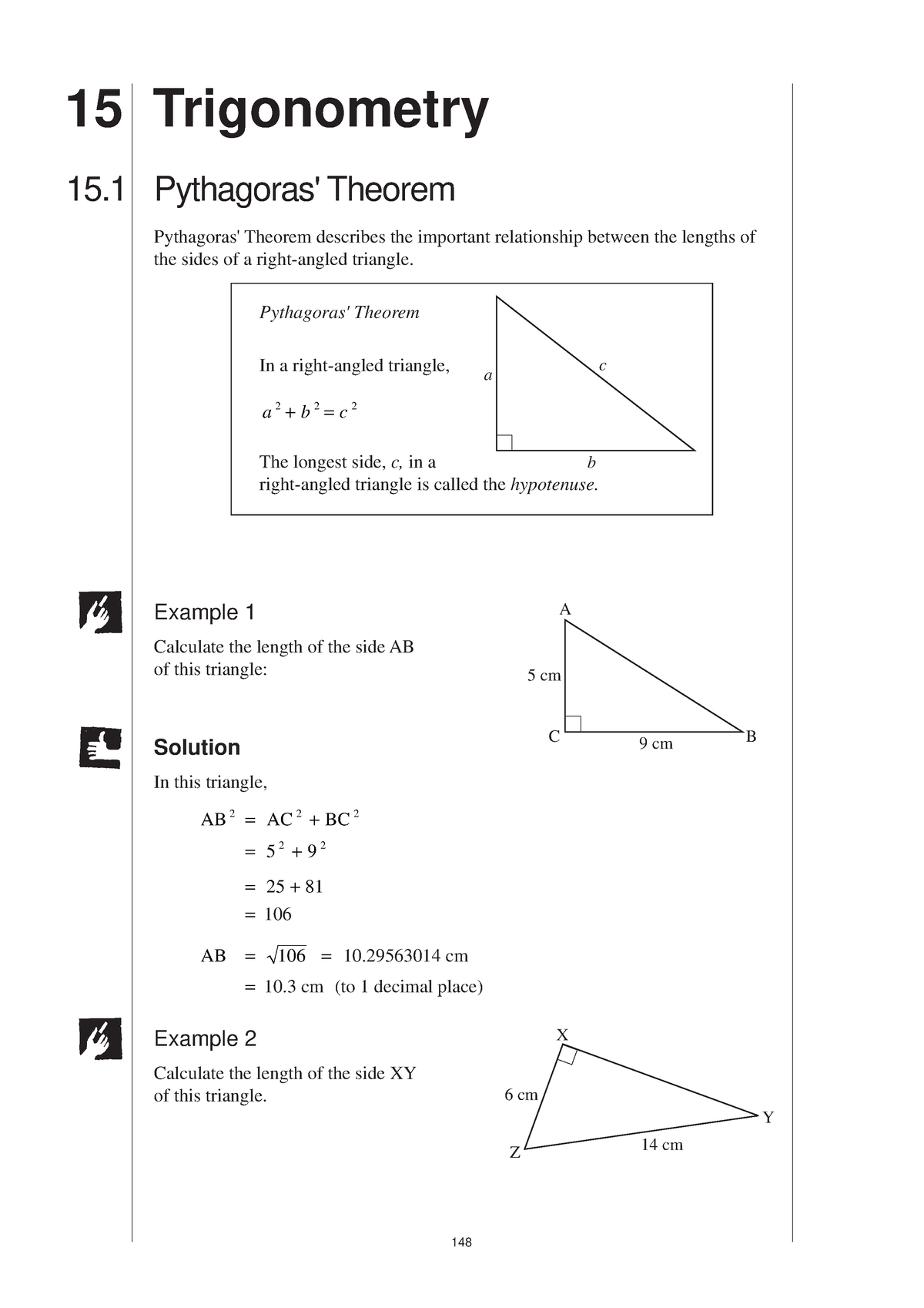 Trigonometry - idk - 15 Pythagoras' Theorem Pythagoras' Theorem ...