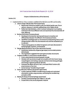 Unit III Lecture Exam Study Guide - Chapter 8 (Microbial Metabolism ...