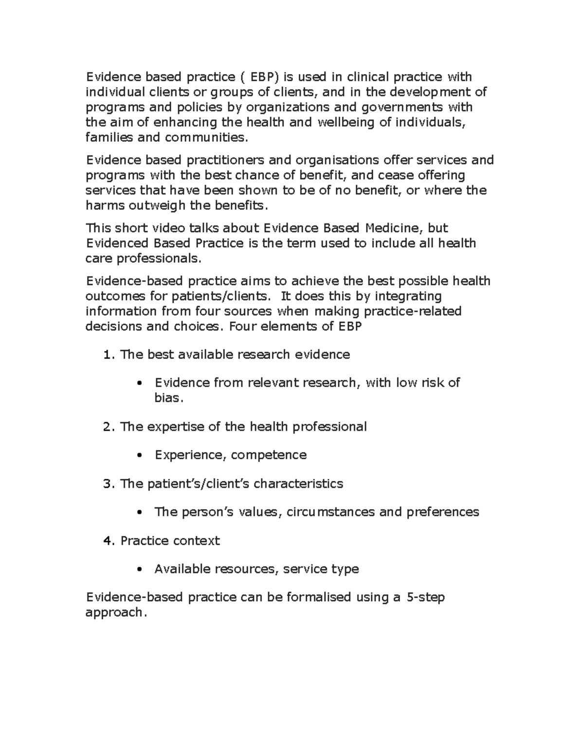 HLT2IEP module 1 lecture notes from week 1 to 4 at the second year for ...
