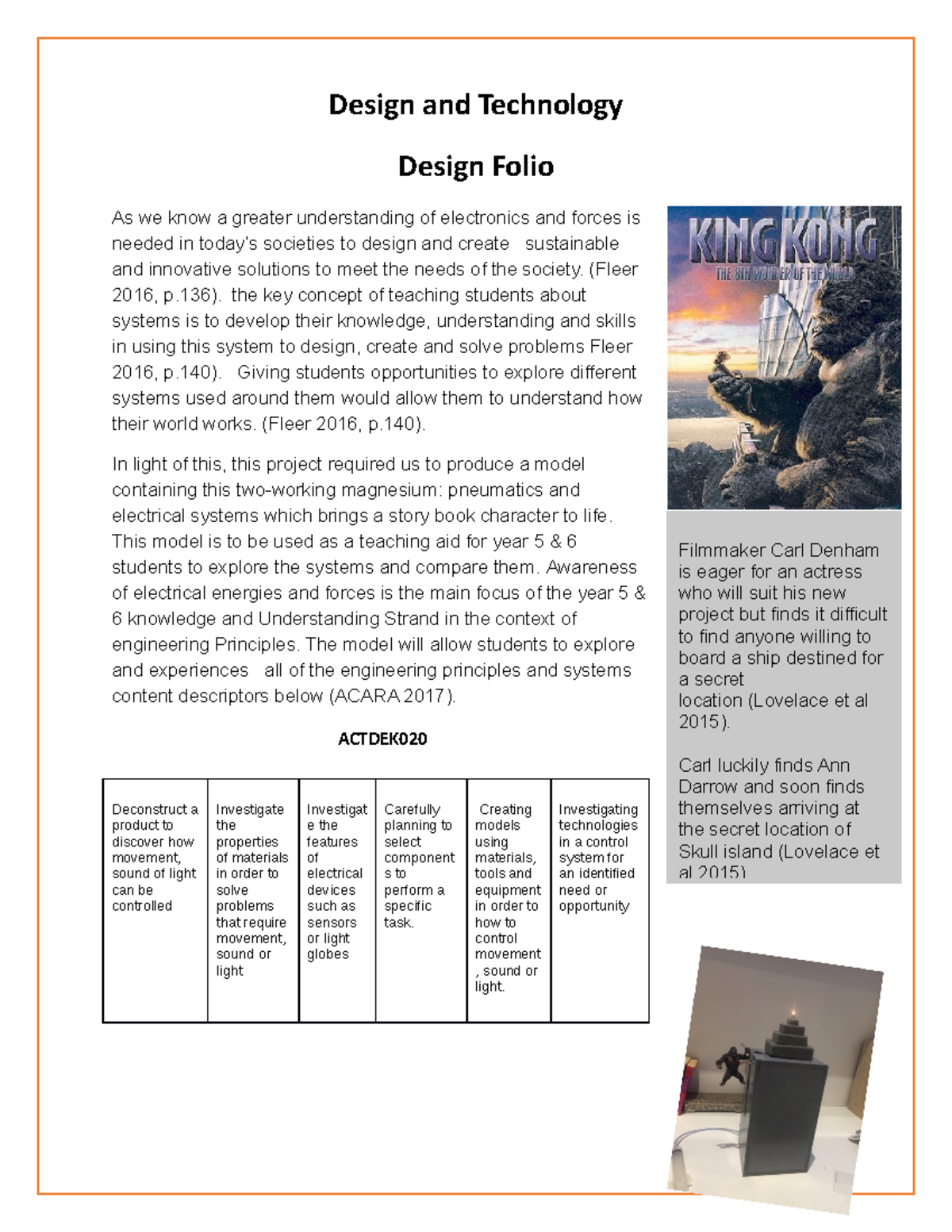 Design and Technology design folio - Design and Technology Design Folio ...