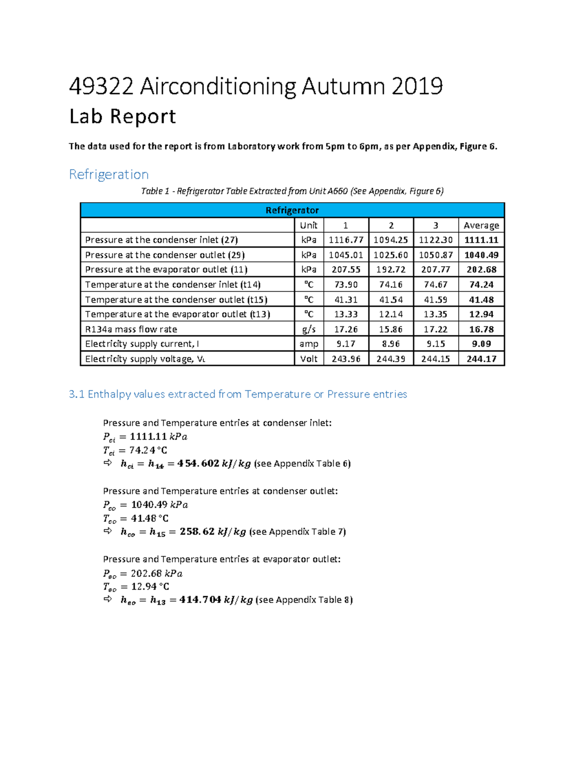 49322 Airconditioning Lab Report Stu Docu Warning TT undefined