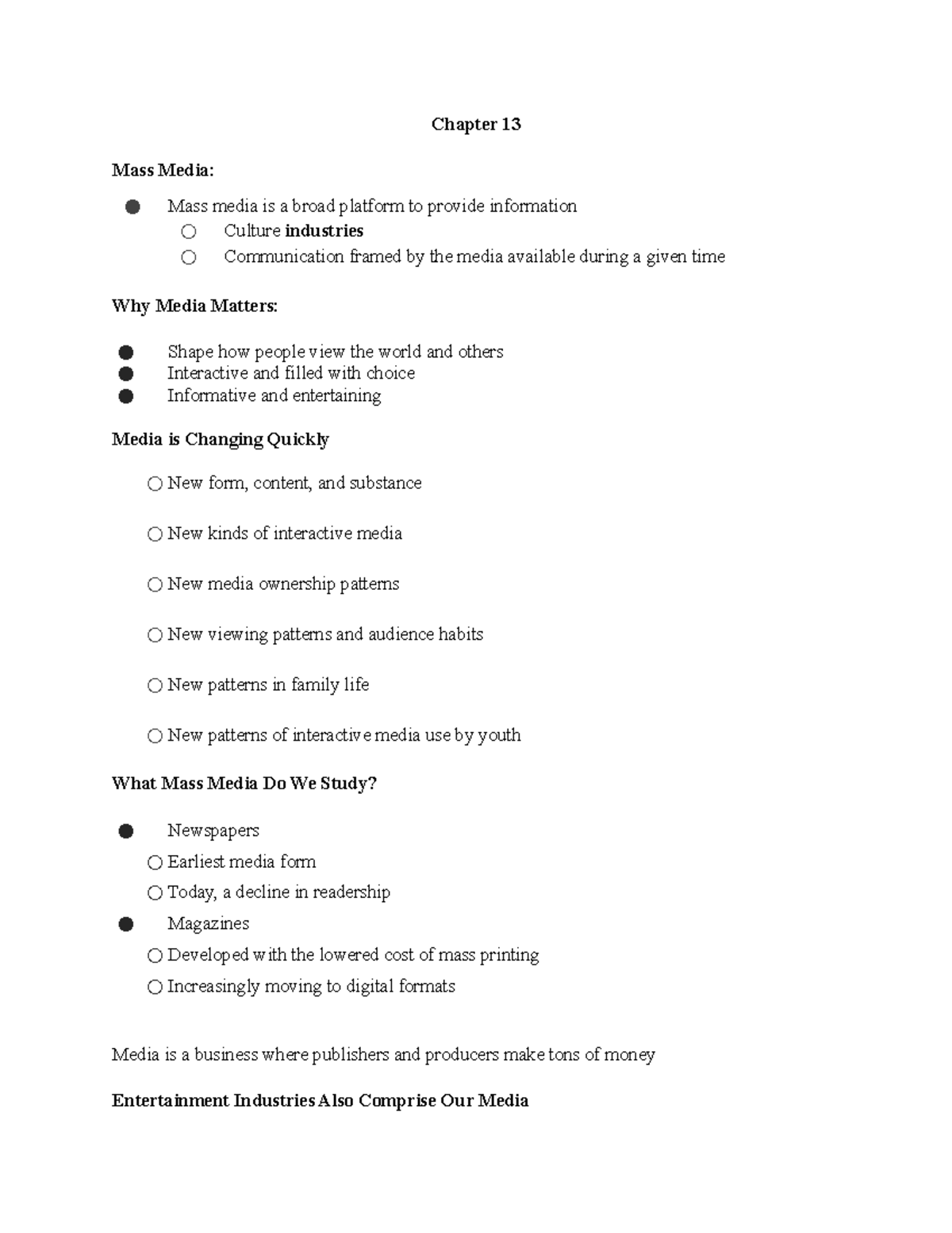 comm100-notes-chapters-13-chapter-13-mass-media-mass-media-is-a