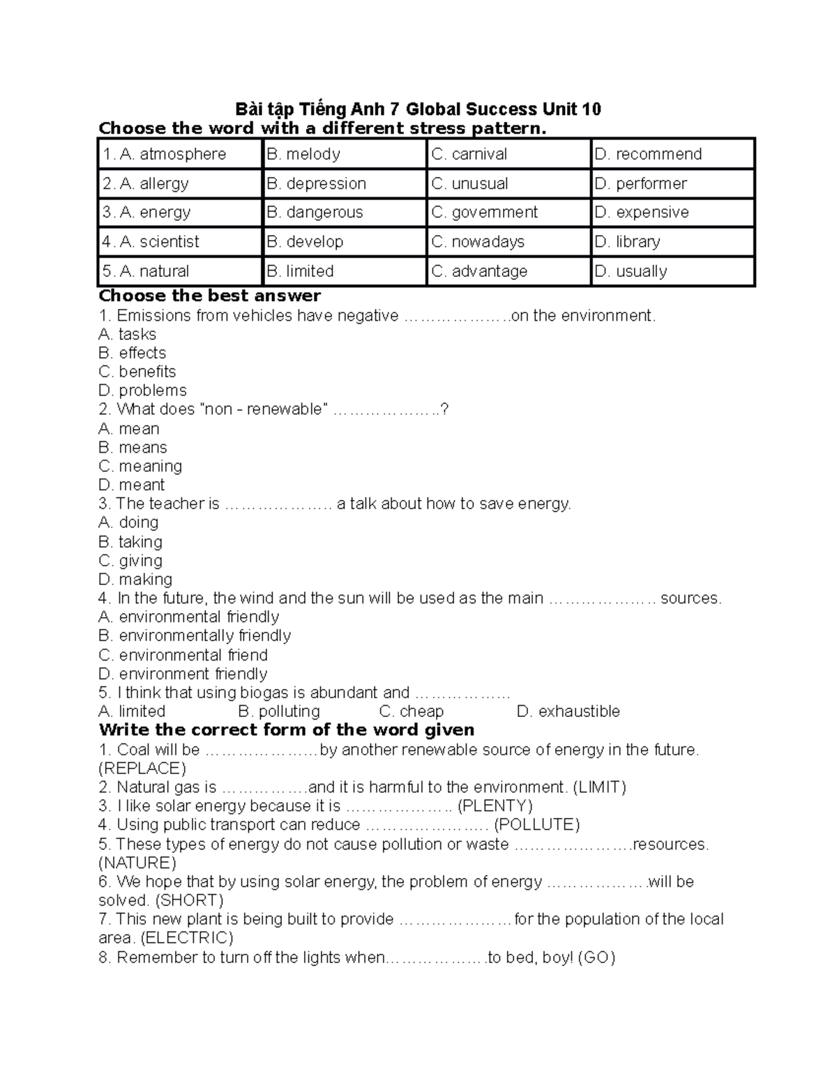 tiếng anh lớp 5 global success unit 7 lesson 2