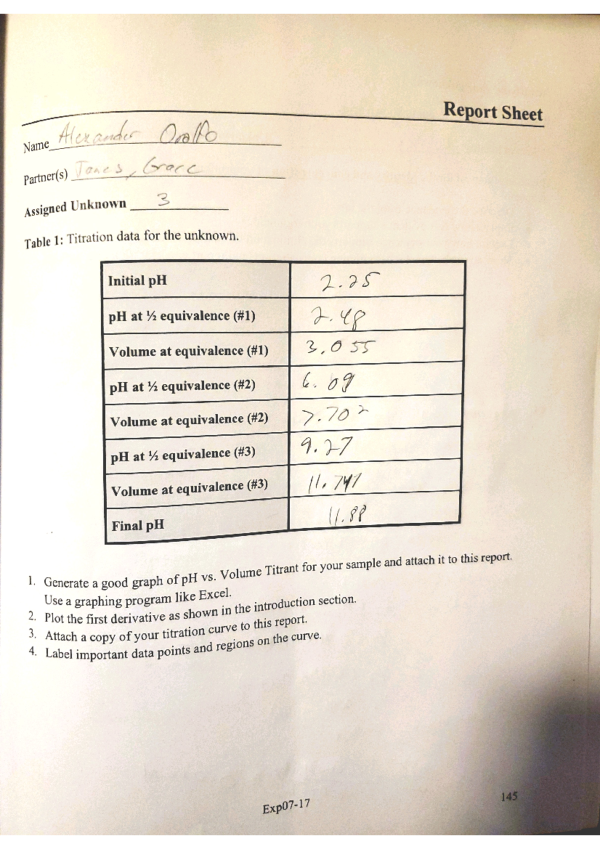 CHEM1B LAB 7 - A lab report - 20545 - Studocu