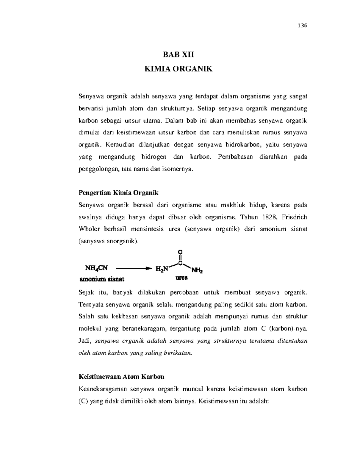 Kimia Organik Bab Xii Kimia Organik Senyawa Organik Adalah Senyawa