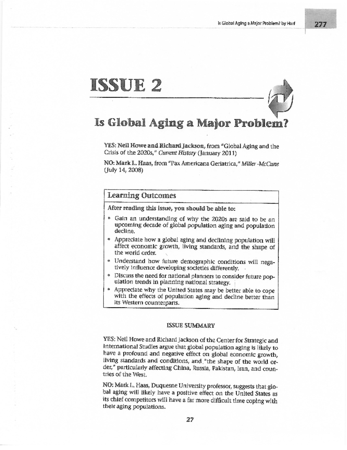 Module 13 - Is Global Aging A Major Problem - RMI 2302 - Studocu