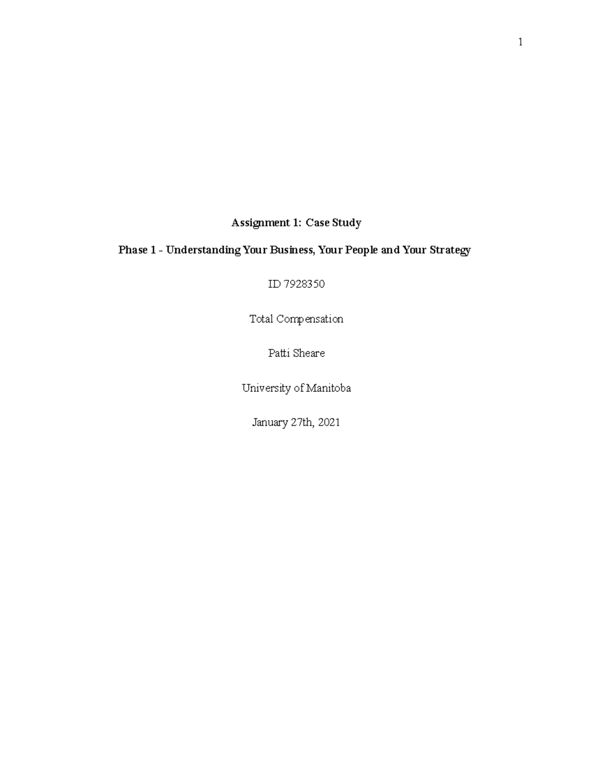 Assignment 1- Part 1 Assignment 1- Part 1Assignment 1- Part 1 ...