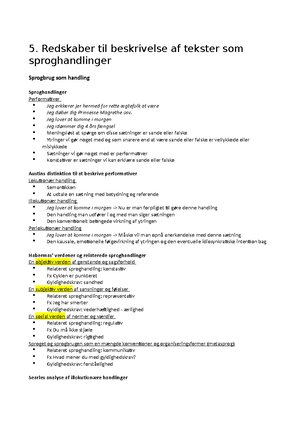 Alle Begreber I Dansk - Resumé Tekstanalyse - Alle Begreber I Dansk 3 ...