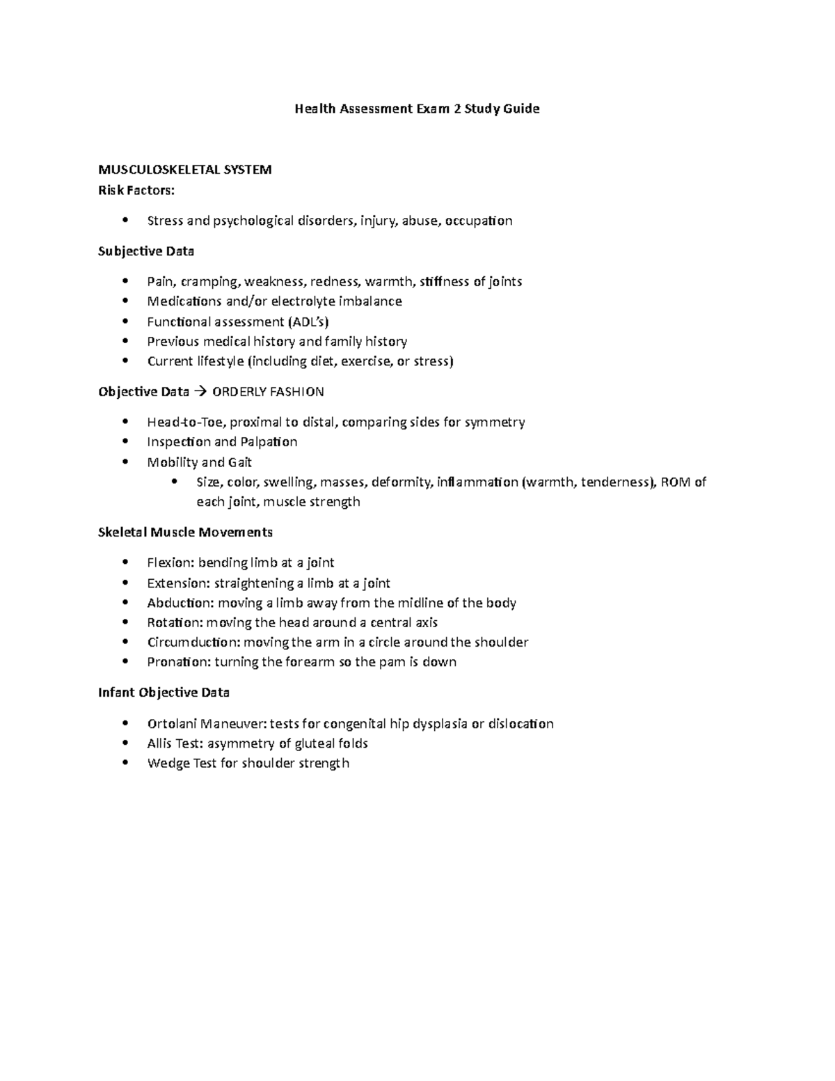 HA2 Exam 2 Study Guide - Nursing resources I've used - Health ...