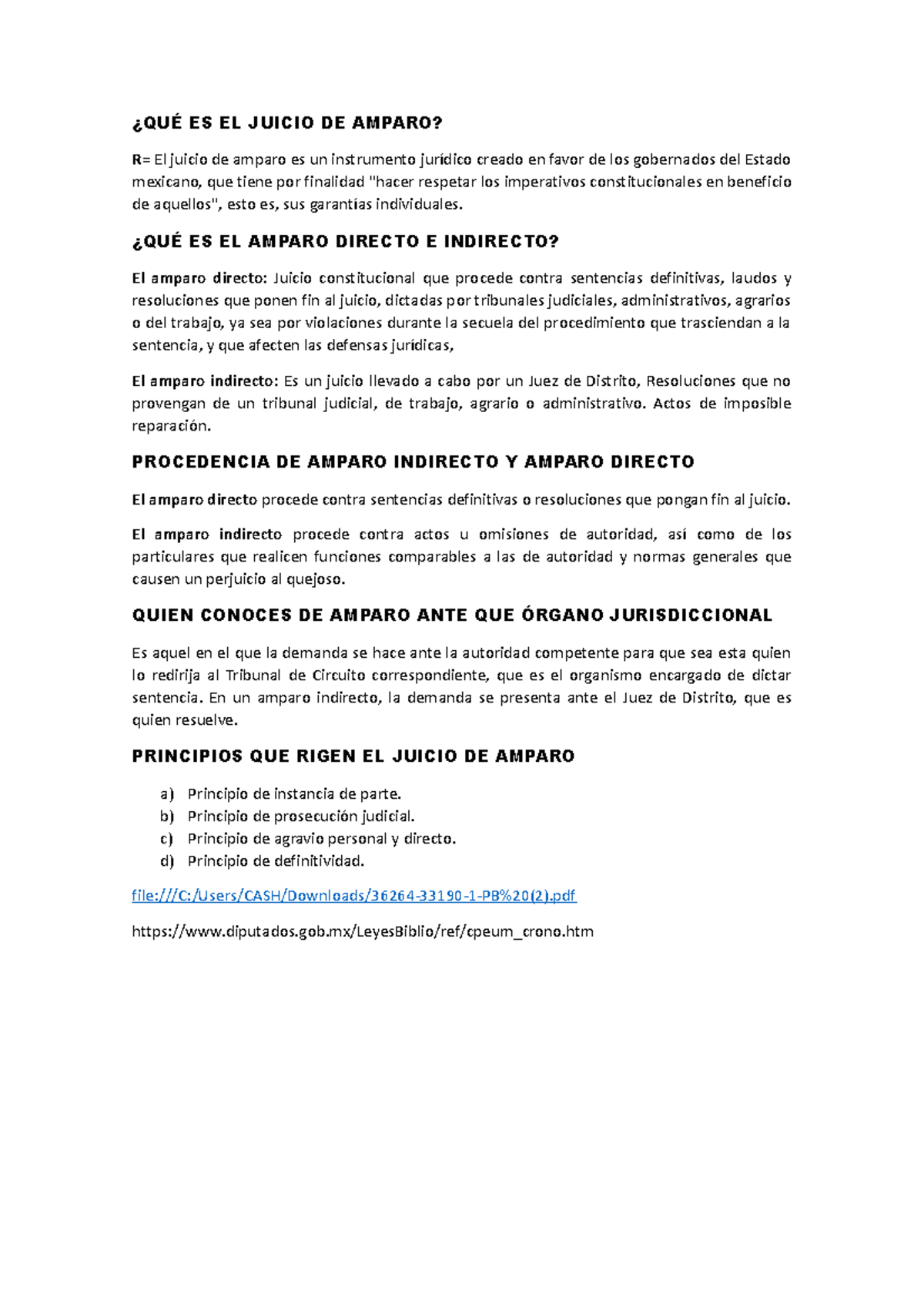 QUÉ ES EL Juicio DE Amparo - ¿QUÉ ES EL JUICIO DE AMPARO? R= El juicio ...
