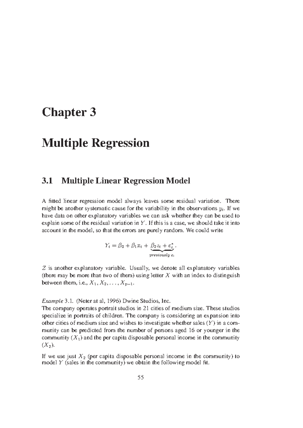 Multiple Regression - There might be another systematic cause for the ...