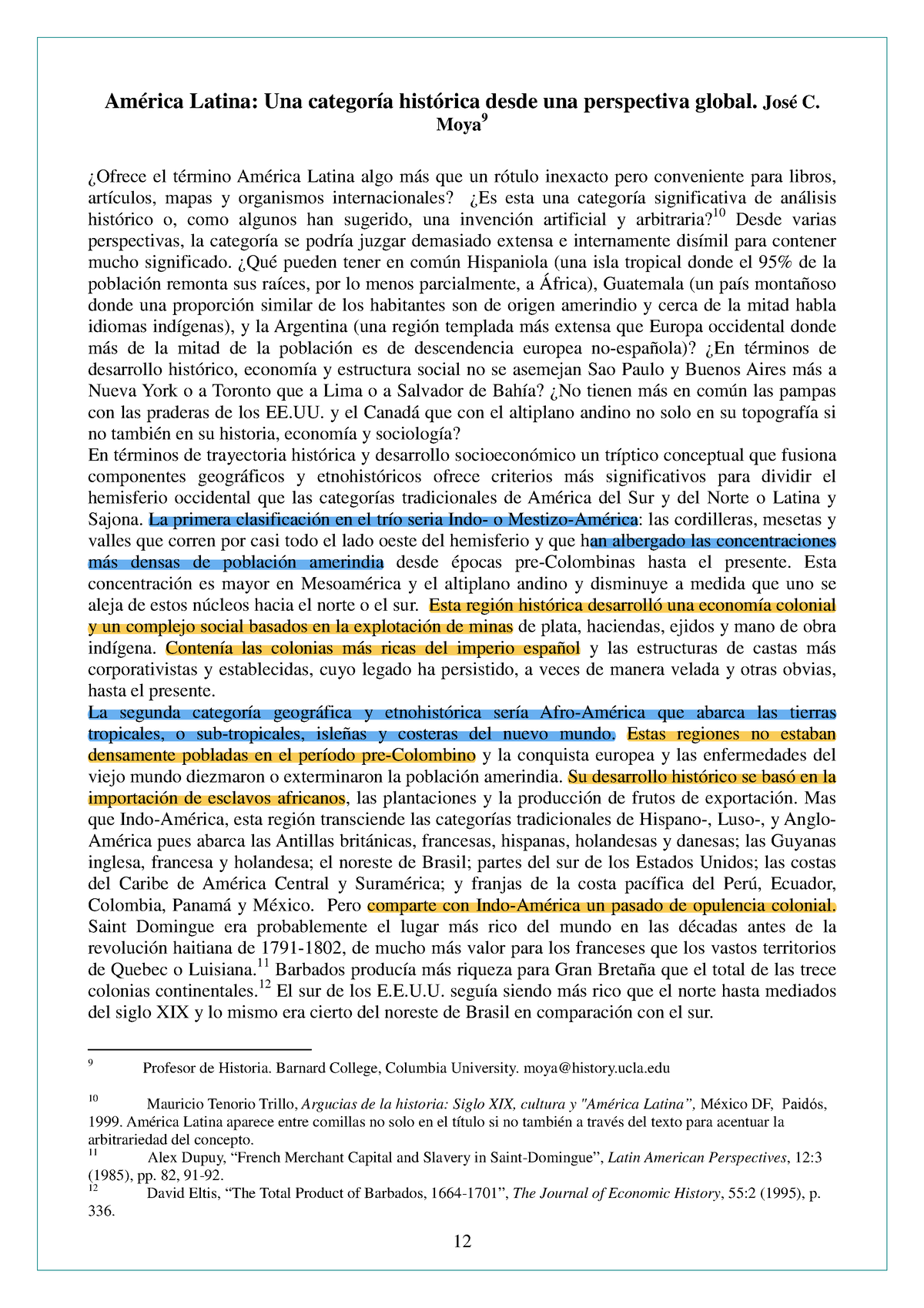 Moya-América Latina Como Categoría-B - Contextos De América Latina Y ...