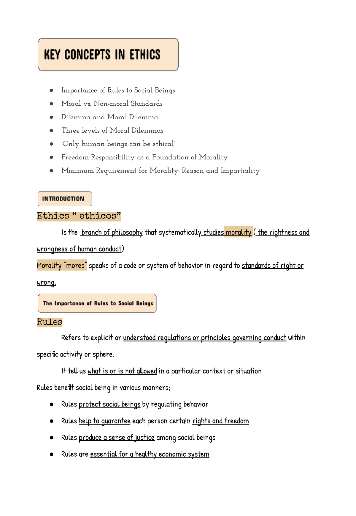 ethics-notes-importance-of-rules-to-social-beings-moral-vs-non