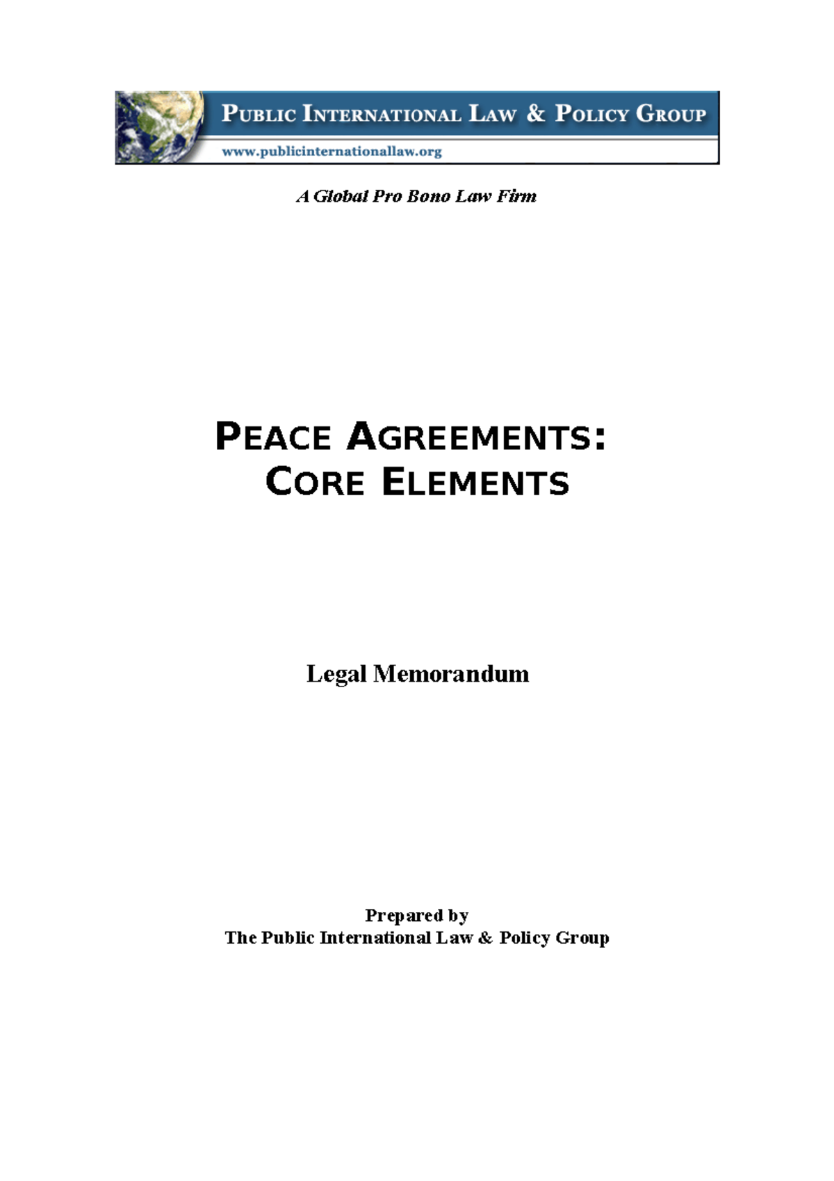 LP+Peace+Agreements+CE - A Global Pro Bono Law Firm PEACE AGREEMENTS ...