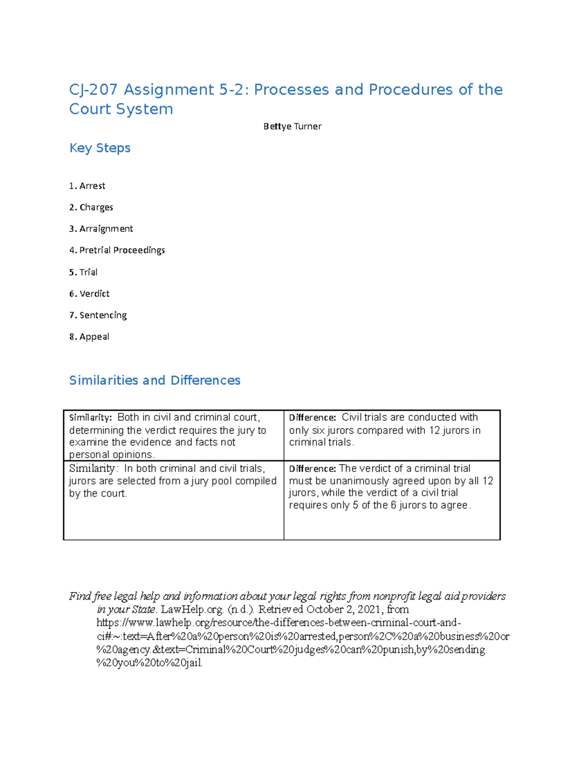 cj 207 module 5 assignment