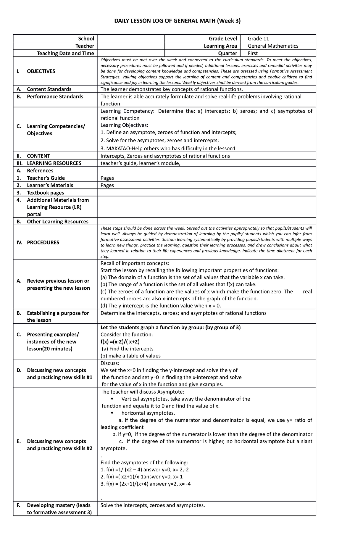 GM I-9 - General Mathematics - Business Mathematics - CapSU - Studocu