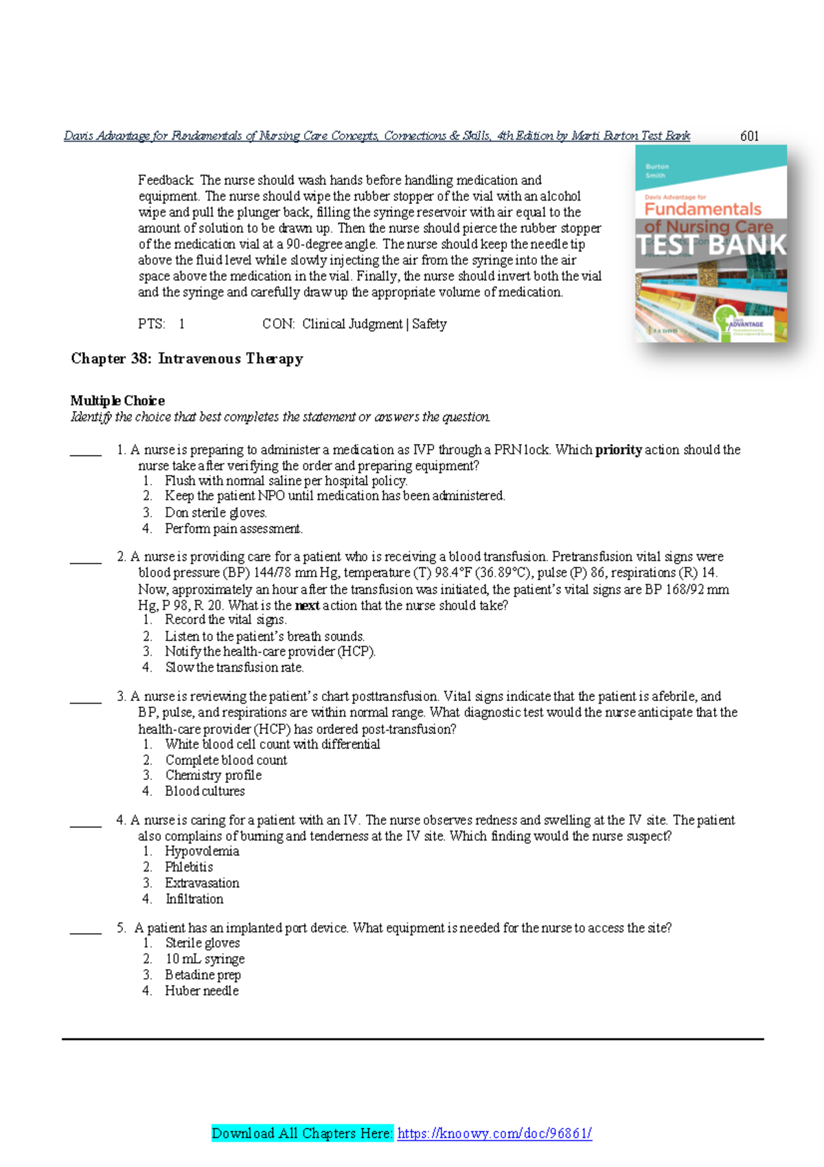 Davis Advantage For Fundamentals Of Nursing Care Concepts, Connections ...