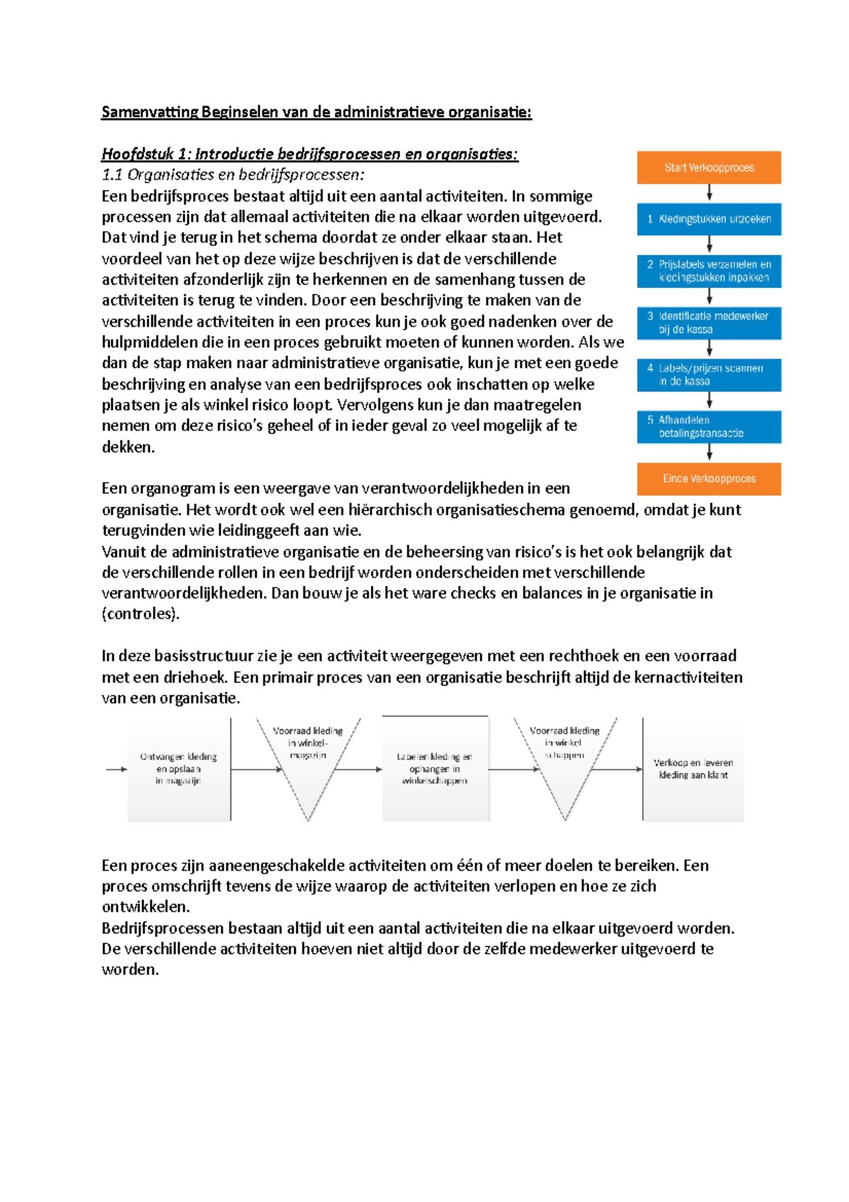 Administratieve Organisatie Samenvatting - Boek "Beginselen Van De ...