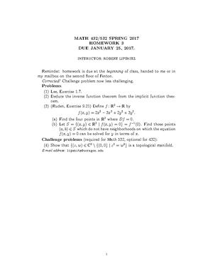 HW3 - Homework assignment 3 - 1 Math (Diff. Top.), Winter 2016 HW 3 ...