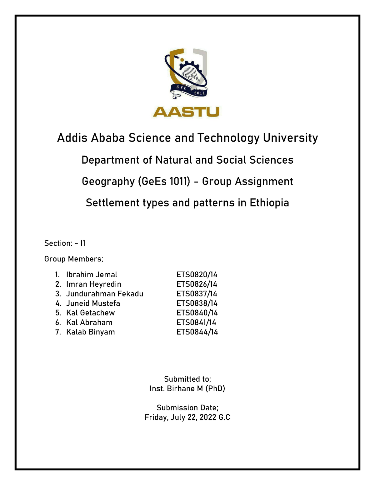 marketing research paper addis ababa university