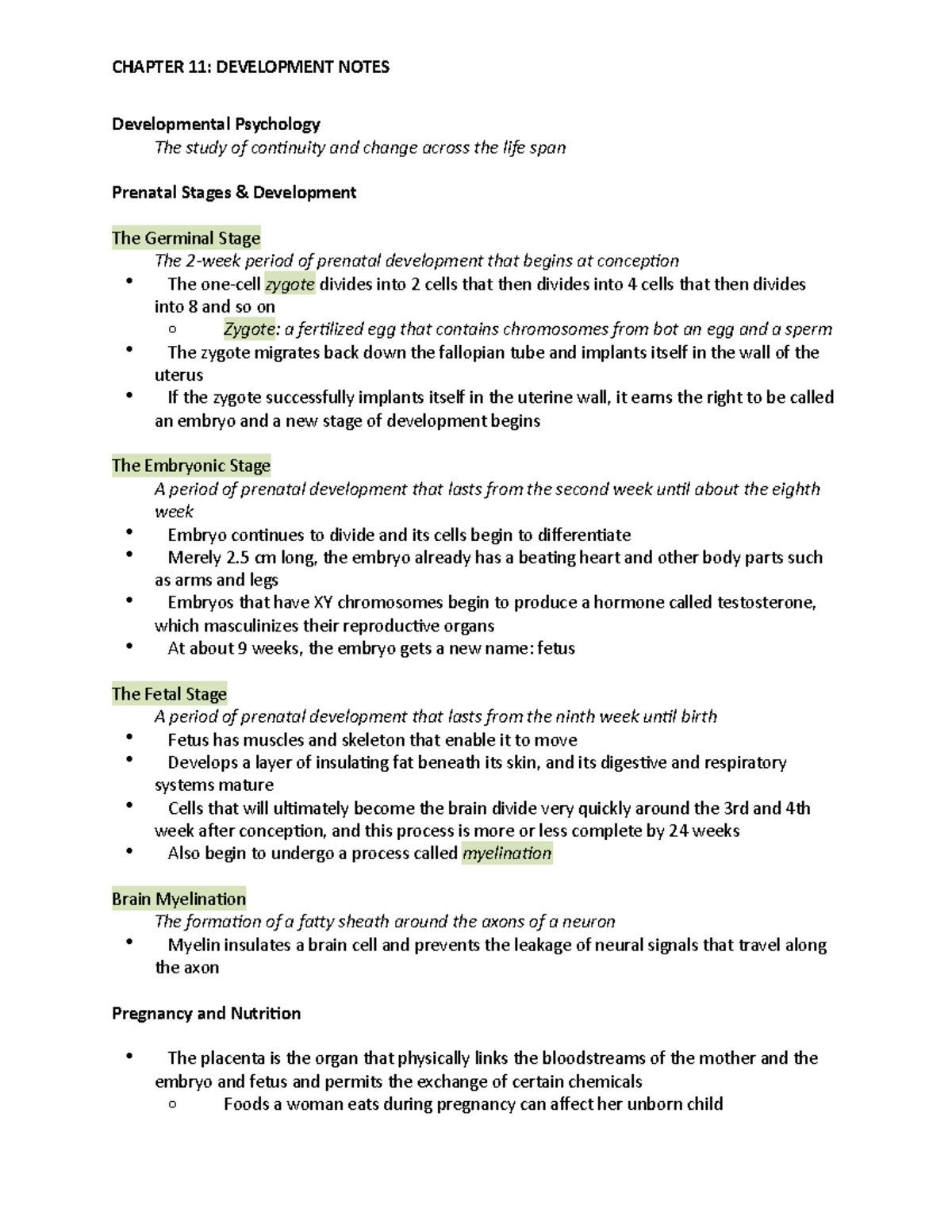 Chapter 11 Development Notes - CHAPTER 11: DEVELOPMENT NOTES ...