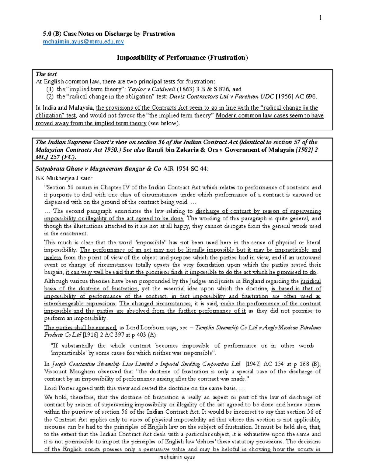 5-0-b-case-notes-on-discharge-by-frustration-contract-law-ii-mmu