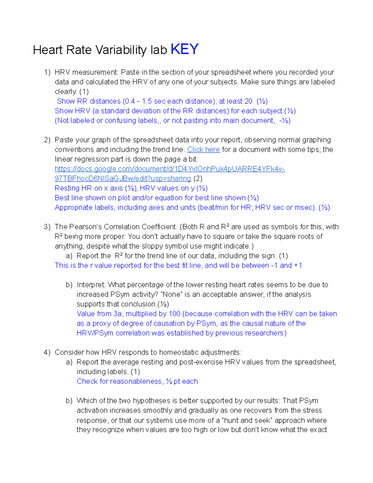 Heart Rate Variability Lab Key Heart Rate Variability lab KEY HRV
