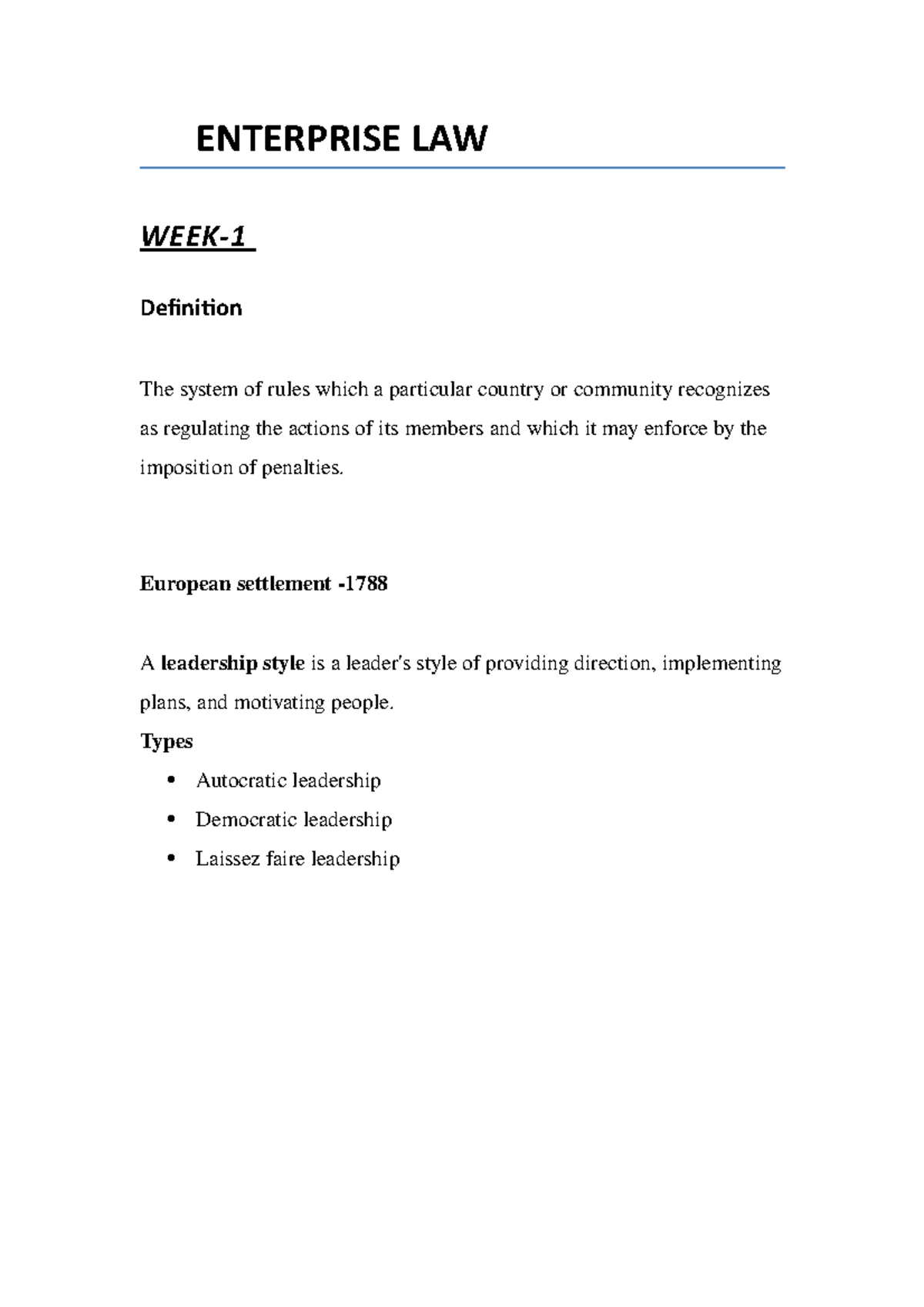 enterprise-law-week-1-lecture-notes-1-enterprise-law-definition