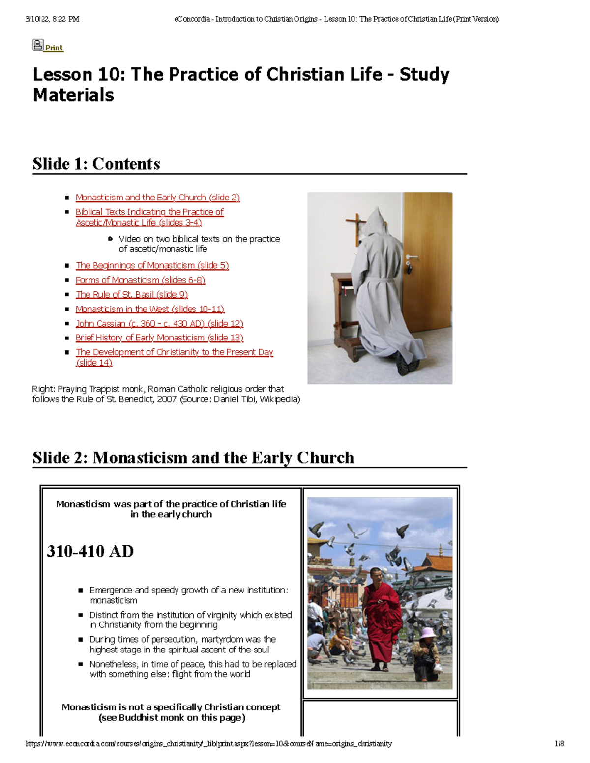 Introduction To Christian Origins Notes Lecture 10 - Print Lesson 10 ...