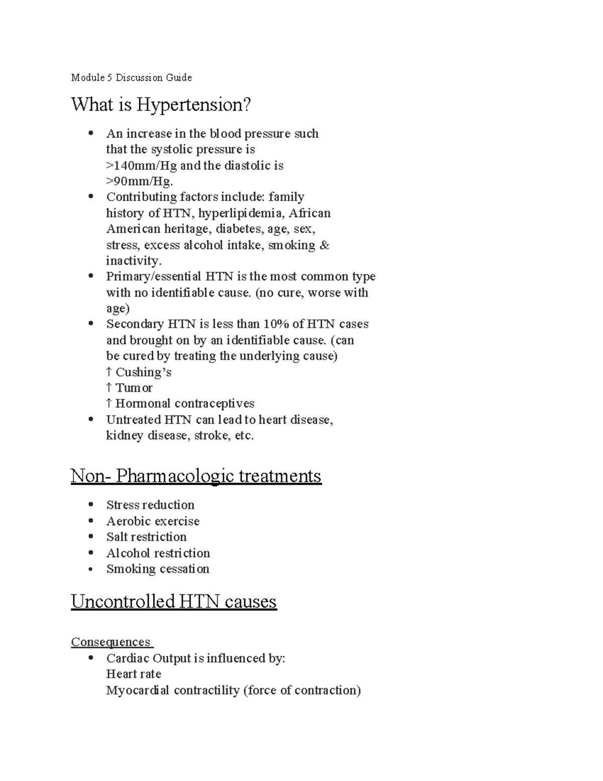 Module 5 Discussions Pharmacology Fall22 Module 5 Discussion Guide — free download