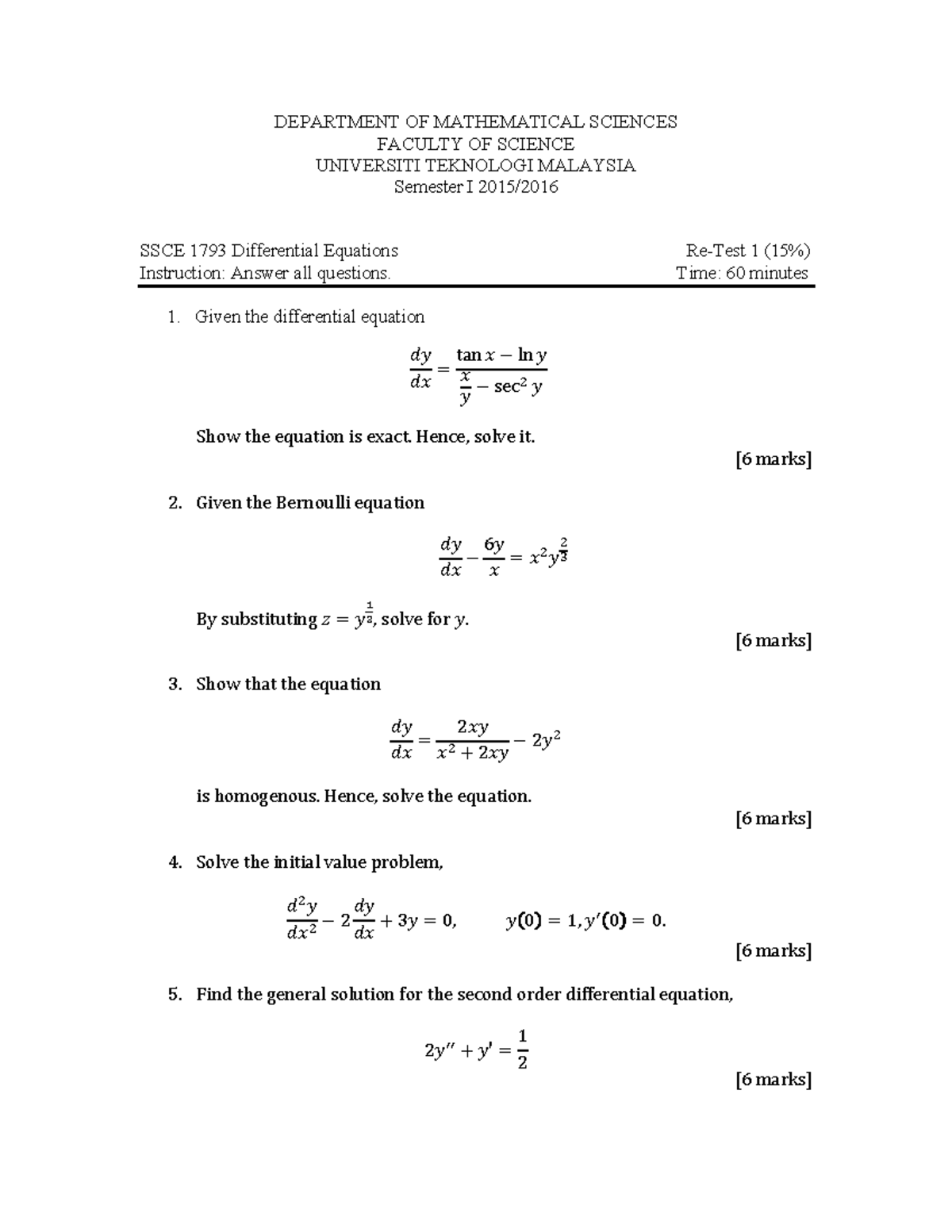 TEST 1 2015 20161 RE - test4 - DEPARTMENT OF MATHEMATICAL SCIENCES ...