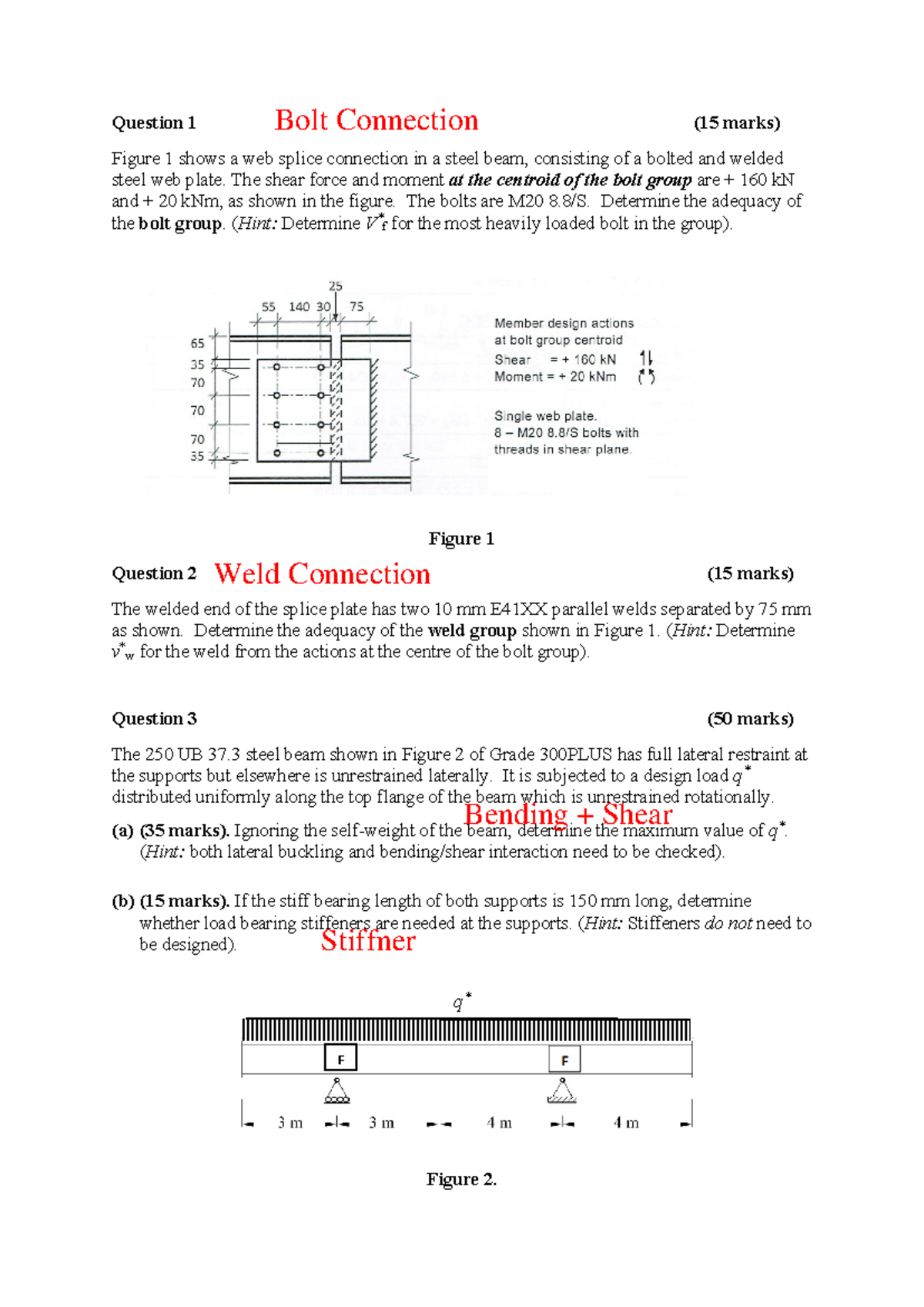 2022 - Final - Question 1 (15 marks) Figure 1 shows a web splice ...