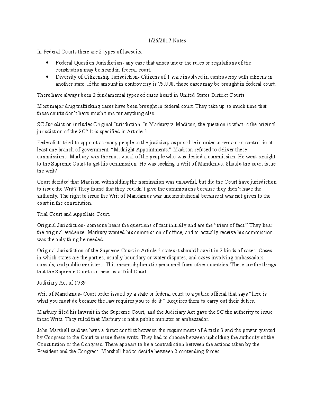 1-26-2017-notes-1-26-2017-notes-in-federal-courts-there-are-2-types