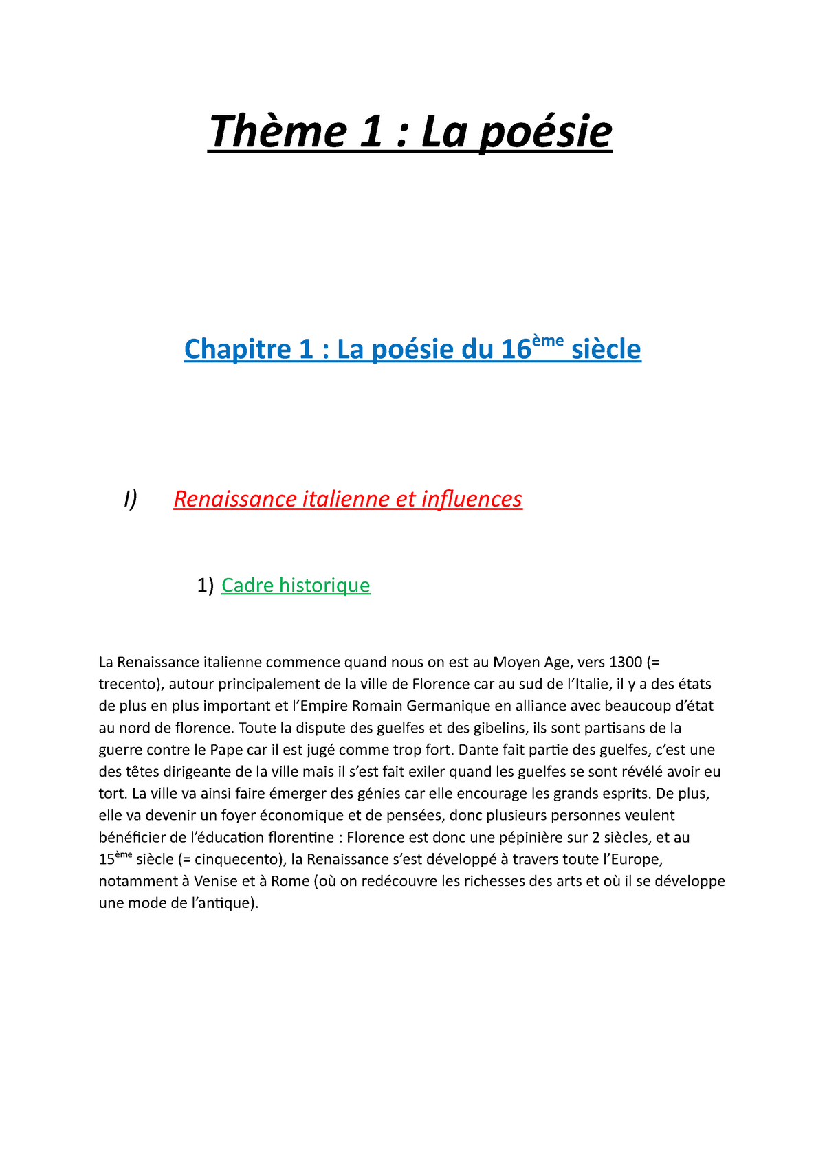 introduction de dissertation sur la poesie